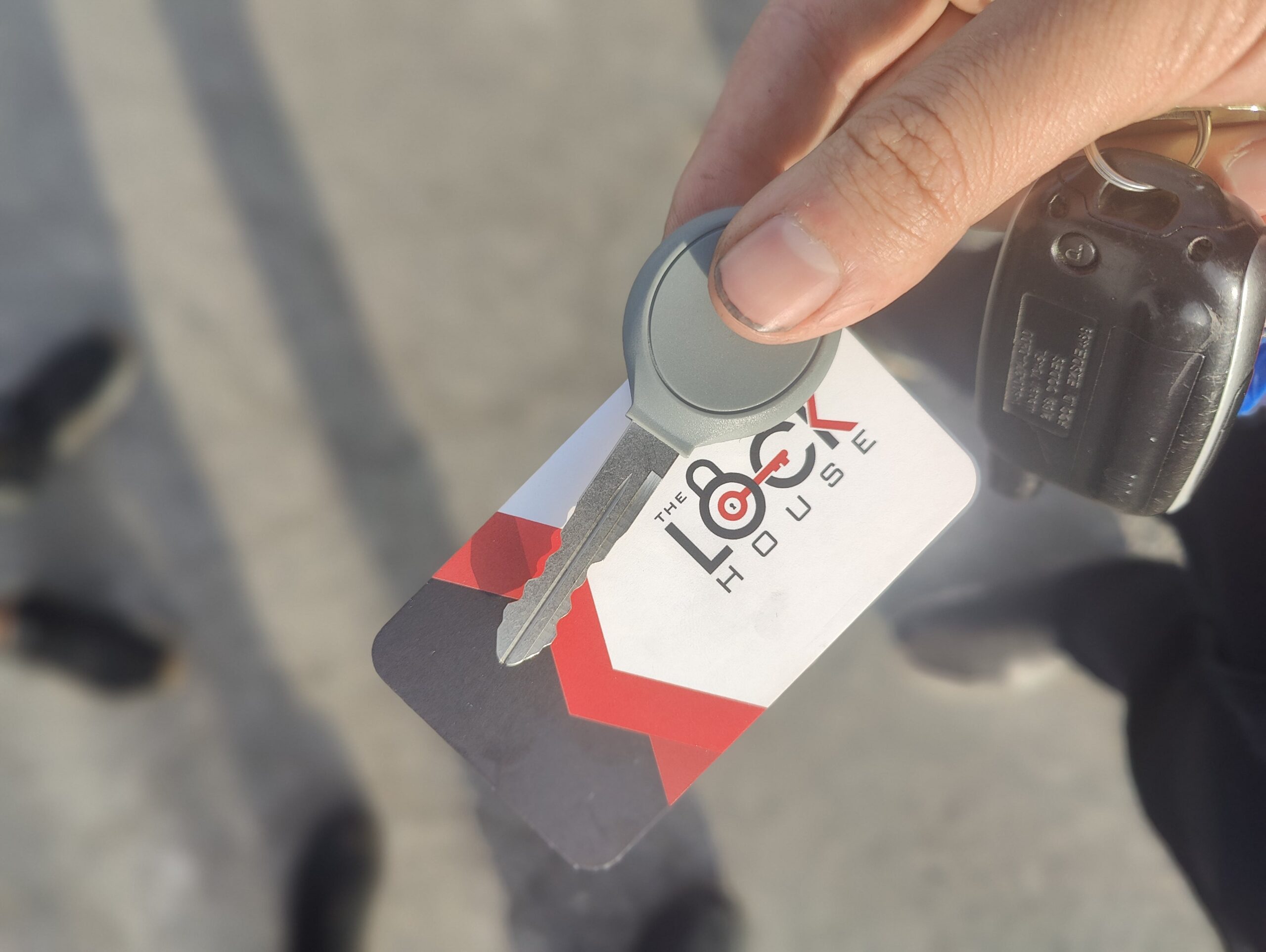 lock house card with a new key fob