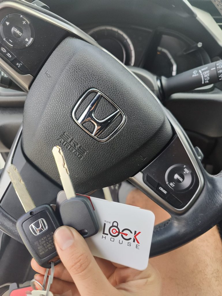 Honda Civic 2018 2 keys made By Lock House Locksmith in Costa Mesa